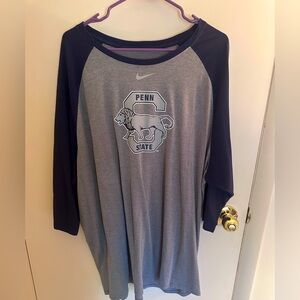 Penn State Nike Raglen Shirt